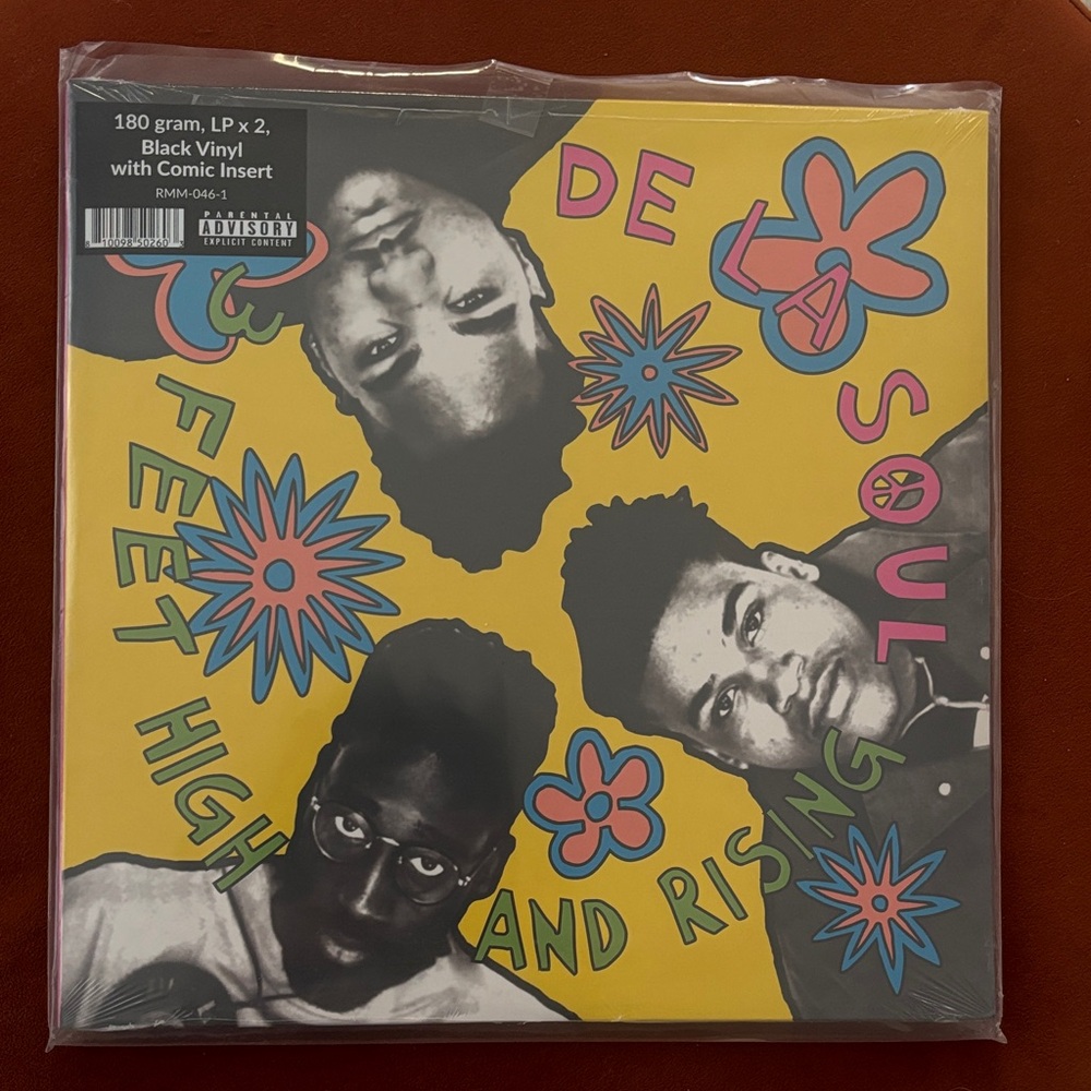 De La Soul '3 Feet High and Rising' Vinyl - Yellow Floral Cover